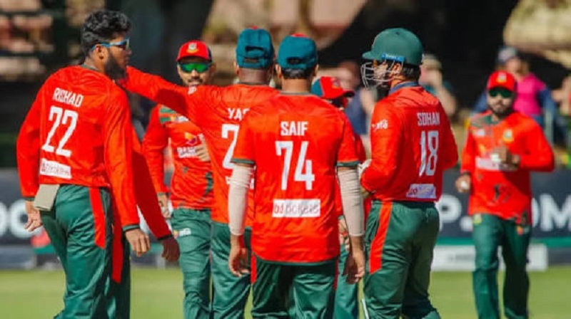 জিম্বাবুয়ের মাটিতে আবারও টি-টোয়েন্টি সিরিজ বাংলাদেশের,তানজিদের ব্যাটে জয়